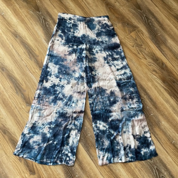 Young Fabulous & Broke Midnight Canyon Wash Wide Leg Pants NWT Tie Dye - Picture 8 of 10